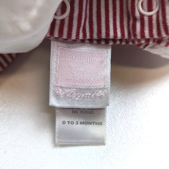 Janie and Jack Romper Baby Girls SZ 0-3m Red Nautical Sailboat 2013 Everyday - Picture 3 of 4